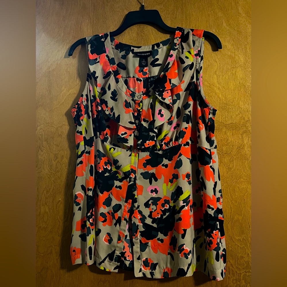 Lane Bryant Sleeveless Ruffled Top Sz 18
